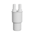 Адаптер для подключения слива с 2-мя отводами 14мм-1/2 McAlpine  WFH-CON4050