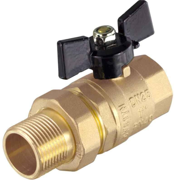 Кран шаровой Tim с американкой Внутренний-Наружный 1 1/4" DE1234