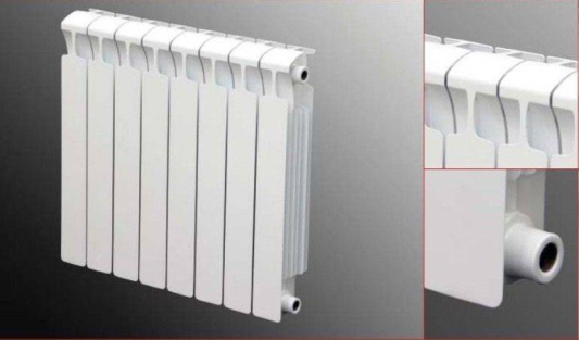 Биметаллический радиатор RiFar Monolit 3/4" 500 мм 8 секций, боковое подключение 