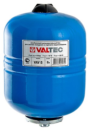Мембранный бак для водоснабжения Valtec 8 л. VT.AV.B.060008