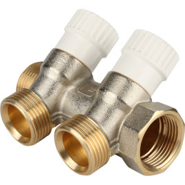 Коллектор распределительный STOUT 3/4" - 3/4"ЕК 2 отвода