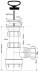 Сифон бутылочный с выпуском (1 1/2'x40мм) McAlpine  MRSK2