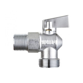 Кран угловой матовый Наружный-Наружный TIM 1/2"-1/2"