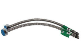 Гибкая подводка к смесителю из нержавеющей стали Lavita M10 х 1/2" (пара) 40 см