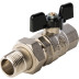 Кран шаровой полнопроходной STOUT, ВР/НР, ручка бабочка , американка 1 1/4" SVB-0007-000032